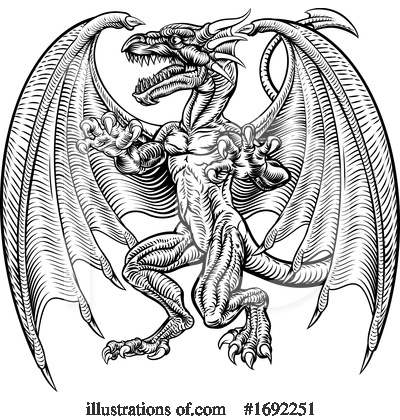 Royalty-Free (RF) Dragon Clipart Illustration by AtStockIllustration - Stock Sample #1692251