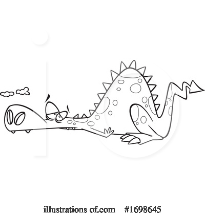 Royalty-Free (RF) Dragon Clipart Illustration by toonaday - Stock Sample #1698645