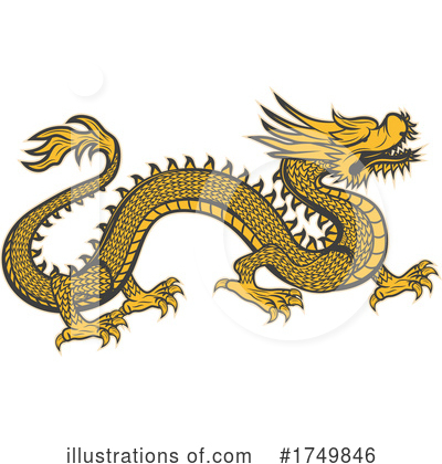 Royalty-Free (RF) Dragon Clipart Illustration by Vector Tradition SM - Stock Sample #1749846