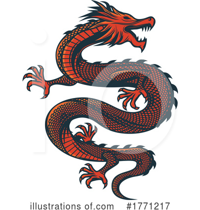 Royalty-Free (RF) Dragon Clipart Illustration by Vector Tradition SM - Stock Sample #1771217