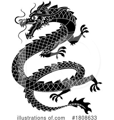 Royalty-Free (RF) Dragon Clipart Illustration by Hit Toon - Stock Sample #1808633