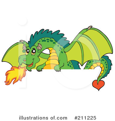 Royalty-Free (RF) Dragon Clipart Illustration by visekart - Stock Sample #211225