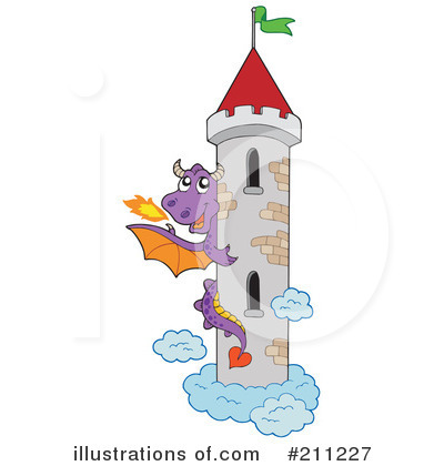 Royalty-Free (RF) Dragon Clipart Illustration by visekart - Stock Sample #211227