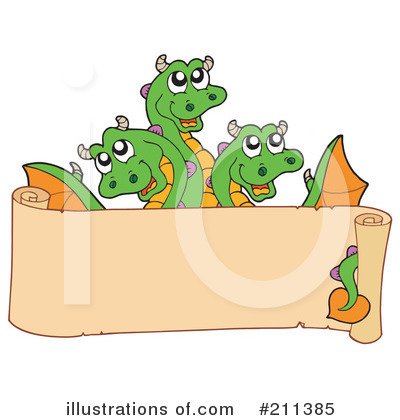 Royalty-Free (RF) Dragon Clipart Illustration by visekart - Stock Sample #211385