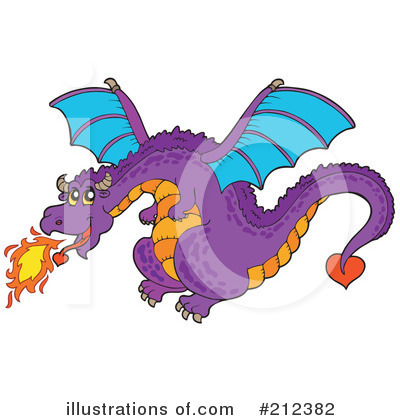 Royalty-Free (RF) Dragon Clipart Illustration by visekart - Stock Sample #212382
