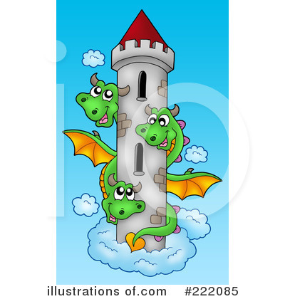 Royalty-Free (RF) Dragon Clipart Illustration by visekart - Stock Sample #222085