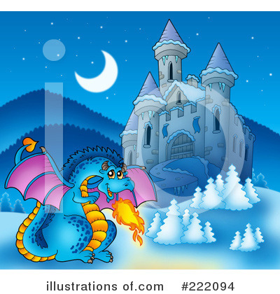 Royalty-Free (RF) Dragon Clipart Illustration by visekart - Stock Sample #222094