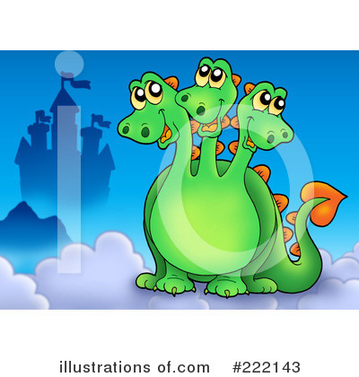 Royalty-Free (RF) Dragon Clipart Illustration by visekart - Stock Sample #222143