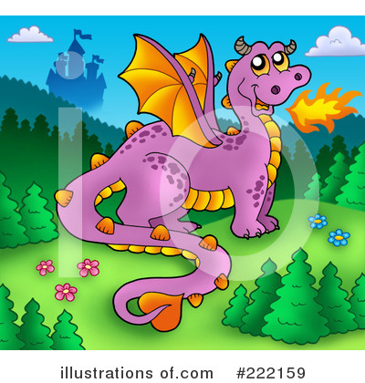 Royalty-Free (RF) Dragon Clipart Illustration by visekart - Stock Sample #222159