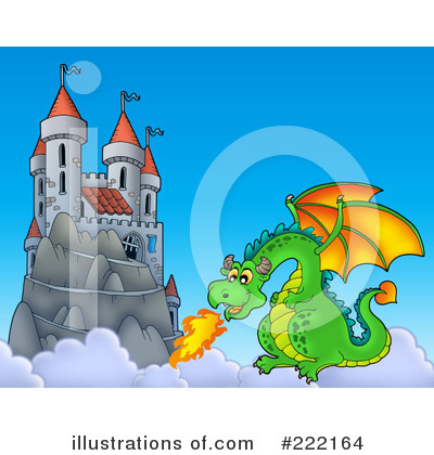 Royalty-Free (RF) Dragon Clipart Illustration by visekart - Stock Sample #222164
