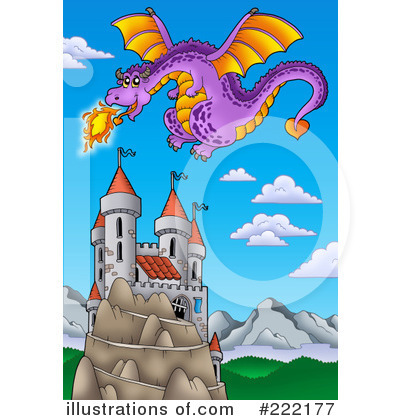 Royalty-Free (RF) Dragon Clipart Illustration by visekart - Stock Sample #222177