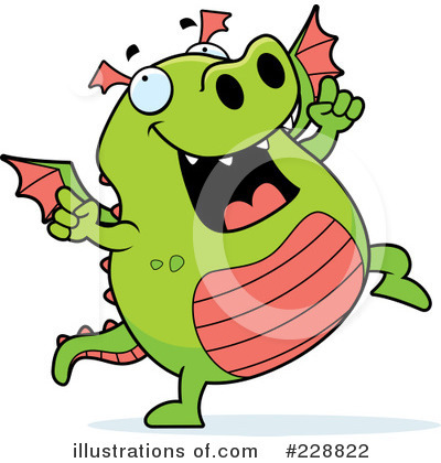 Royalty-Free (RF) Dragon Clipart Illustration by Cory Thoman - Stock Sample #228822