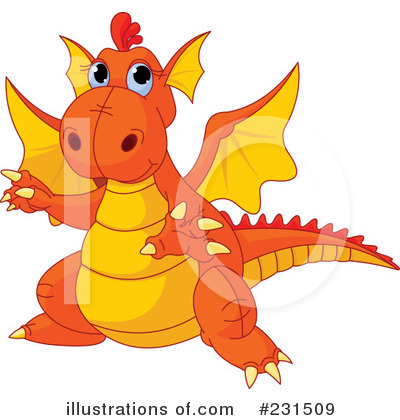Royalty-Free (RF) Dragon Clipart Illustration by Pushkin - Stock Sample #231509