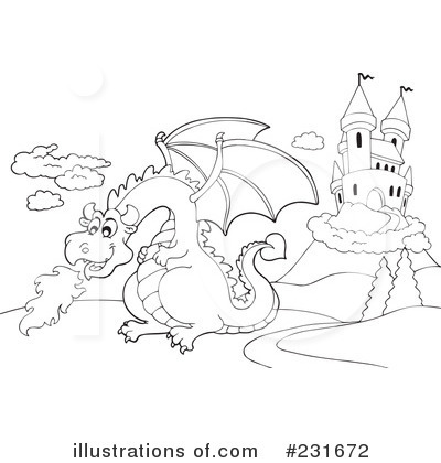 Royalty-Free (RF) Dragon Clipart Illustration by visekart - Stock Sample #231672