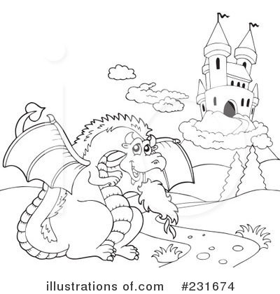 Royalty-Free (RF) Dragon Clipart Illustration by visekart - Stock Sample #231674