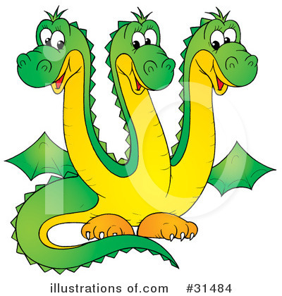 Royalty-Free (RF) Dragon Clipart Illustration by Alex Bannykh - Stock Sample #31484