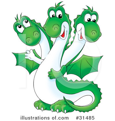 Royalty-Free (RF) Dragon Clipart Illustration by Alex Bannykh - Stock Sample #31485