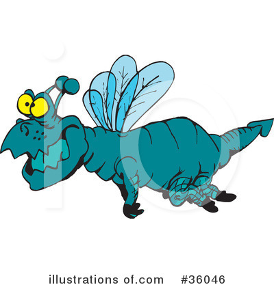 Royalty-Free (RF) Dragon Clipart Illustration by Dennis Holmes Designs - Stock Sample #36046