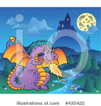 Royalty-Free (RF) Dragon Clipart Illustration by visekart - Stock Sample #435422