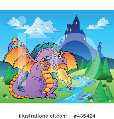 Royalty-Free (RF) Dragon Clipart Illustration by visekart - Stock Sample #435424