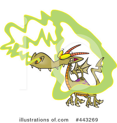 Royalty-Free (RF) Dragon Clipart Illustration by toonaday - Stock Sample #443269