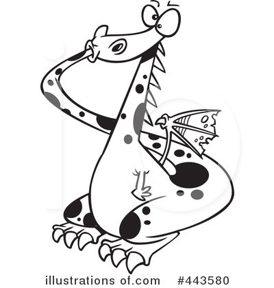 Royalty-Free (RF) Dragon Clipart Illustration by toonaday - Stock Sample #443580