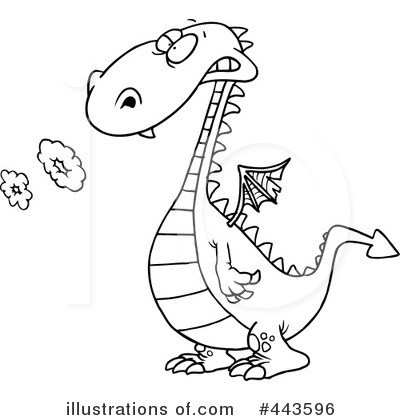 Royalty-Free (RF) Dragon Clipart Illustration by toonaday - Stock Sample #443596