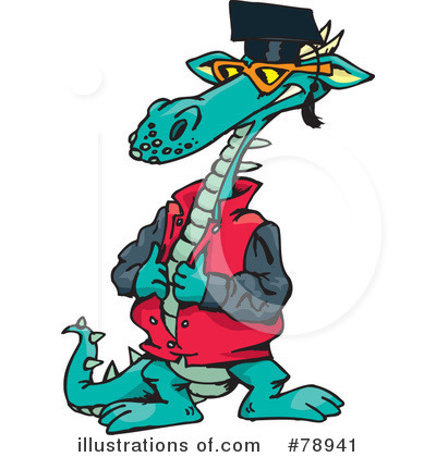 Royalty-Free (RF) Dragon Clipart Illustration by Dennis Holmes Designs - Stock Sample #78941