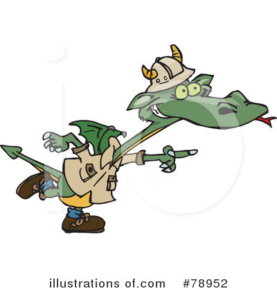 Royalty-Free (RF) Dragon Clipart Illustration by Dennis Holmes Designs - Stock Sample #78952