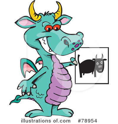 Royalty-Free (RF) Dragon Clipart Illustration by Dennis Holmes Designs - Stock Sample #78954