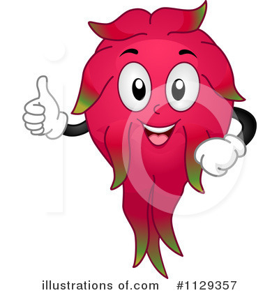 Royalty-Free (RF) Dragon Fruit Clipart Illustration by BNP Design Studio - Stock Sample #1129357
