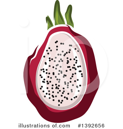 Dragon Fruit Clipart #1392656 by Vector Tradition SM