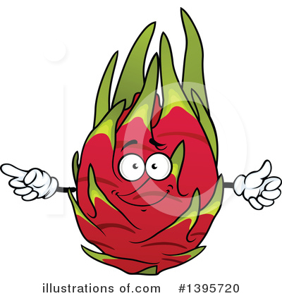 Dragon Fruit Clipart #1395720 by Vector Tradition SM