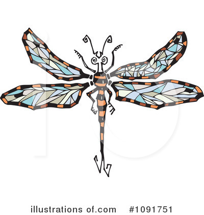 Dragonfly Clipart #1091751 by Steve Klinkel