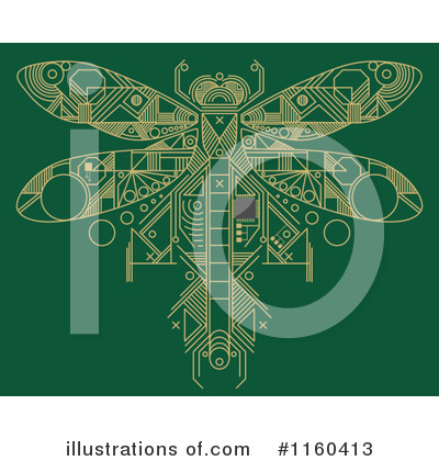 Royalty-Free (RF) Dragonfly Clipart Illustration by Vector Tradition SM - Stock Sample #1160413
