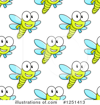 Royalty-Free (RF) Dragonfly Clipart Illustration by Vector Tradition SM - Stock Sample #1251413