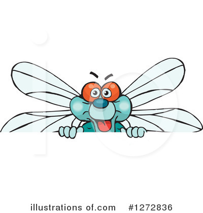 Royalty-Free (RF) Dragonfly Clipart Illustration by Dennis Holmes Designs - Stock Sample #1272836
