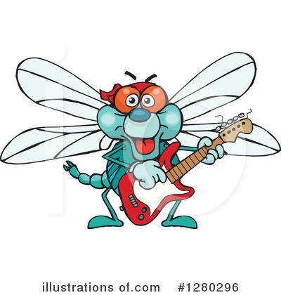 Dragonfly Clipart #1280296 by Dennis Holmes Designs