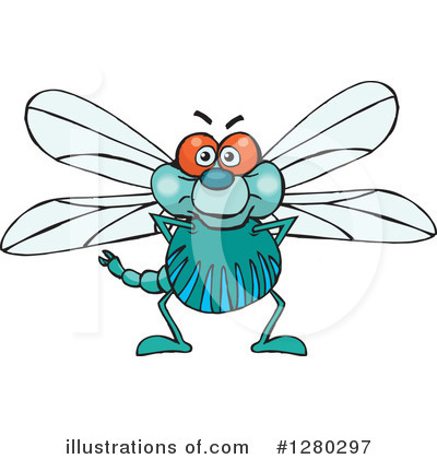 Dragonfly Clipart #1280297 by Dennis Holmes Designs