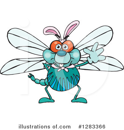Dragonfly Clipart #1283366 by Dennis Holmes Designs