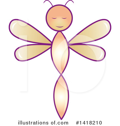 Royalty-Free (RF) Dragonfly Clipart Illustration by Pams Clipart - Stock Sample #1418210