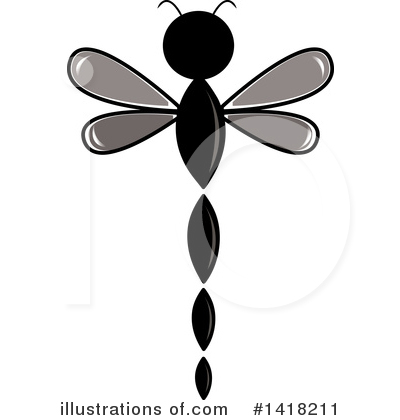Royalty-Free (RF) Dragonfly Clipart Illustration by Pams Clipart - Stock Sample #1418211