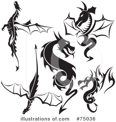 Royalty-Free (RF) Dragons Clipart Illustration by dero - Stock Sample #75036