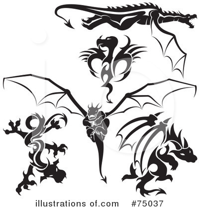 Royalty-Free (RF) Dragons Clipart Illustration by dero - Stock Sample #75037