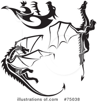 Royalty-Free (RF) Dragons Clipart Illustration by dero - Stock Sample #75038