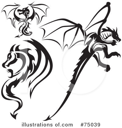 Royalty-Free (RF) Dragons Clipart Illustration by dero - Stock Sample #75039