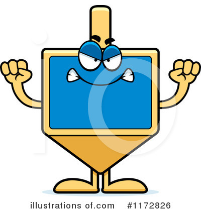 Dreidel Clipart #1172826 by Cory Thoman