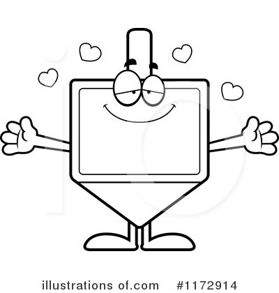 Royalty-Free (RF) Dreidel Clipart Illustration by Cory Thoman - Stock Sample #1172914