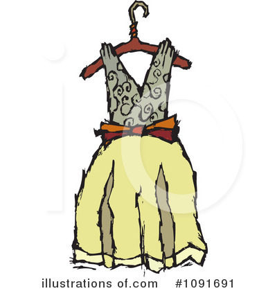 Hangers Clipart #1091691 by Steve Klinkel