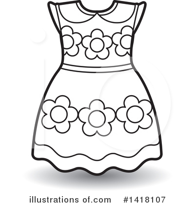 Royalty-Free (RF) Dress Clipart Illustration by Lal Perera - Stock Sample #1418107